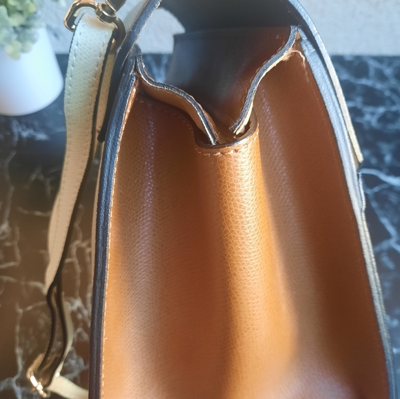 Vera Pelle Genuine Leather Color Block Shoulder Bag/Handbag - Picture 14 of 15